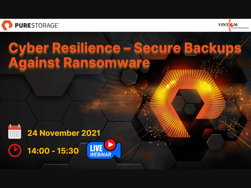 สมาคมผู้ใช้ดิจิทัลไทย (DUGA) ขอเชิญเข้าร่วมฟังสัมมนาออนไลน์ "Cyber Resilience – Secure Backups Against Ransomware"